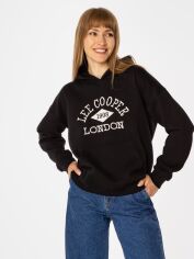 Акція на Худі оверсайз жіноче Lee Cooper Logo 2975 2XL Чорне від Rozetka