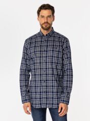 Акція на Сорочка бавовняна чоловіча Lee Cooper NewTenby 16Kz L Темно-синя від Rozetka