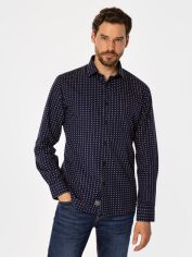 Акція на Сорочка бавовняна чоловіча Lee Cooper Windsor 62Mp M Темно-синя від Rozetka