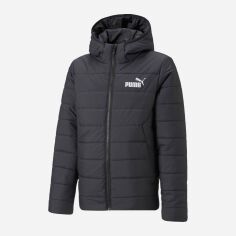 Акція на Дитяча демісезонна куртка для хлопчика Puma Ess Hooded Padded Jacket 670559-01 104 см Чорна від Rozetka