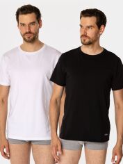 Акція на Набір футболок бавовняних довгих чоловічих Lee Cooper Basic 2024 2XL 2 шт Чорний/Білий від Rozetka