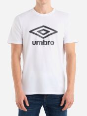 Акція на Футболка бавовняна довга чоловіча Umbro Large Logo Tee 66413U-13U XL Біла від Rozetka