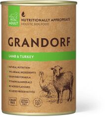 Акція на Влажный корм для взрослых собак Grandorf Lamb & Turkey Adult с ягненком и индейкой 400 г (5407007852130) від Stylus