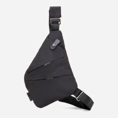 Акція на Чоловіча сумка-слінг Vintage Чорна (leather-20557) від Rozetka