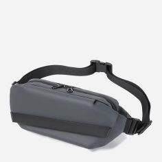 Акція на Сумка на пояс бананка чоловіча тканинна Weatro ssch-kit-0077 Сіра від Rozetka