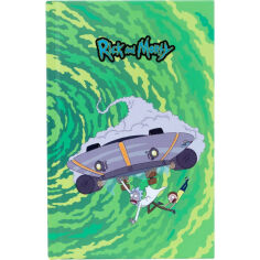 Акція на Книга записная А6 80 листов твердая обложка Rick and Morty Kite RM22-199-1 клетка від Podushka