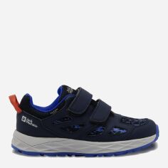 Акція на Дитячі трекінгові кросівки для хлопчика Jack Wolfskin Woodland 2 Texapore Low Vc K 4059821_1010 34 Сині від Rozetka