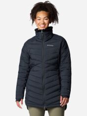Акція на Куртка демісезонна подовжена жіноча Columbia Omni-Heat Joy Peak II Novelty 2089051-010 XL Чорна від Rozetka