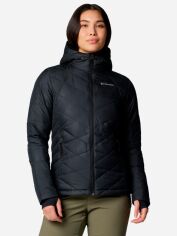 Акція на Куртка демісезонна з капюшоном жіноча Columbia Omni-Heat Heavenly Hooded Jacket 1738151-012 M Чорна від Rozetka