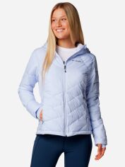 Акція на Куртка демісезонна з капюшоном жіноча Columbia Omni-Heat Heavenly Hooded 1738151-581 S Блакитна від Rozetka