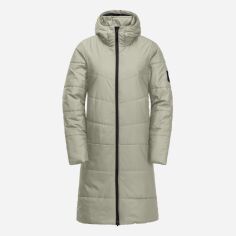 Акція на Куртка демісезонна довга з капюшоном жіноча Jack Wolfskin Deutzer Coat W 1207501_A0029 XS Бежева від Rozetka