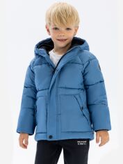 Акція на Дитяча зимова стьобана куртка для хлопчика Minoti 19coat4 41068JNR 92-98 см Синя від Rozetka