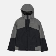 Акція на Підліткова трекінгова куртка 3в1 Omni-Heat для хлопчика Columbia Bugaboo III Fleece Interchange Jacket 2089461-010 164-170 см Чорний/Сірий від Rozetka