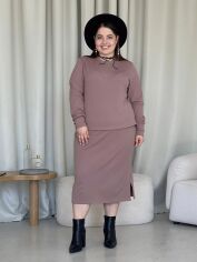 Акція на Костюм на флісі жіночий Merlini Арно 100001342 2XL-3XL Бежевий від Rozetka