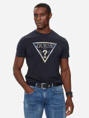 Акція на Футболка бавовняна довга чоловіча Guess M4BI35-J1314-G7V2 L SMART BLUE від Rozetka