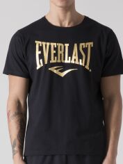 Акція на Футболка бавовняна довга чоловіча Everlast T-Shirt Jersey 37M290J86-20GD 2XL Чорна з золотистим від Rozetka