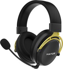 Акція на Навушники Hator Hypergang 2 X Wireless Black/Yellow (HTA-650) від Rozetka