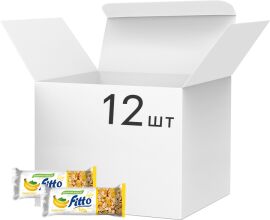 Акція на Упаковка батончиків-мюслів Fitto Light зі смаком банана, глазурований 25 г x 12 шт від Rozetka
