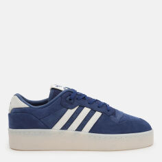 Акція на Чоловічі кеди низькі Adidas Rivalry Lux Low IH0254 46.5 (11.5UK) 30 см Dkblue/Ivory/Ivory від Rozetka