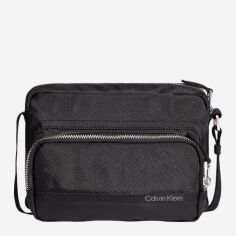 Акція на Сумка крос-боді через плече чоловіча Calvin Klein 368406751 Чорна від Rozetka