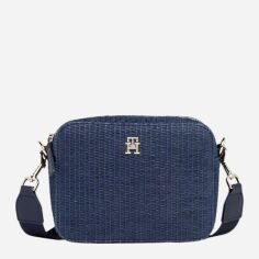 Акція на Сумка крос-боді через плече жіноча маленька Tommy Hilfiger 608976933 Синя від Rozetka
