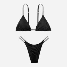Акція на Роздільний купальник жіночий Victoria's Secret 726612458 L Чорний від Rozetka