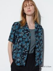 Акція на Сорочка жіноча Uniqlo 946690181 S Синя від Rozetka