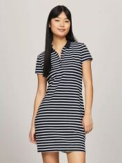 Акція на Сукня-футболка коротка літня жіноча Tommy Hilfiger 178537509 XL Синя від Rozetka