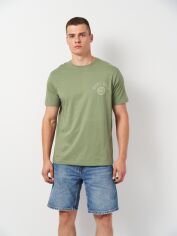 Акція на Футболка бавовняна чоловіча GANT Garment Washed Tshirt 2003254-375 M Зелена від Rozetka
