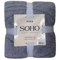 Акція на Плед флисовый Rasch Silver Soho 200х220 см від Podushka
