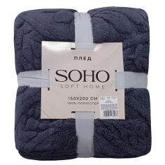 Акція на Плед флисовый Rasch Grey Soho 150х200 см від Podushka