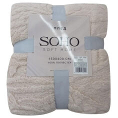 Акція на Плед флисовый Rasch Cream Soho 150х200 см від Podushka