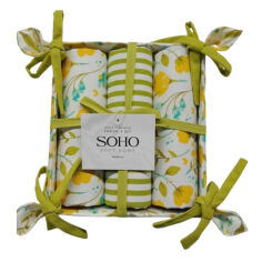 Акція на Набор полотенец кухонных вафельных 3 шт Fresh Soho 40х60 см - 3 шт від Podushka