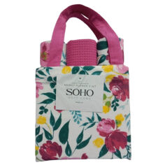 Акція на Набор полотенец кухонных вафельных Bright Flower Soho 40х60 см - 3 шт від Podushka