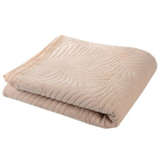 Акція на Покрывало стеганое Velvet Light Brown Soho 200х220 см від Podushka