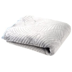 Акція на Покрывало стеганое Velvet Gray Soho 200х220 см від Podushka