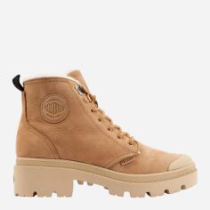 Акція на Жіночі зимові черевики високі Palladium Pallabase Nbk Zip Wl 98867-223-M 41 (7UK) 26 см Руді від Rozetka