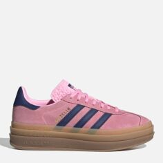 Акція на Жіночі кеди низькі Adidas Gazelle Bold W H06122 39.5 (6UK) 24.5 см Pinglo/Vicblu/Gum4 від Rozetka