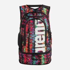 Акція на Рюкзак спортивний 40 л вміщує формат А4 Arena Fastpack 3.0 Allover 006188-160 Чорний/Бірюзовий/Червоний від Rozetka