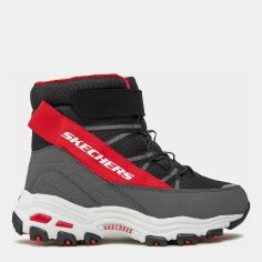 Акція на Дитячі зимові черевики для хлопчика Skechers 660092L BKRD 28.5 Чорні від Rozetka