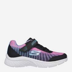 Акція на Дитячі кросівки для дівчинки Skechers Microspec Plus Disco Dreaming 303532L 27 Чорний/Рожевий від Rozetka