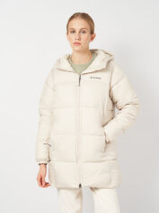 Акція на Куртка зимова жіноча Columbia Omni-Shield Puffect II Mid Hooded Jacket 2088471-278 L Бежева від Rozetka