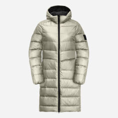 Акція на Куртка зимова довга жіноча Jack Wolfskin Lenauplatz Coat W 1207471_A0029 S Бежева від Rozetka