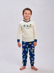 Акція на Дитяча піжама для хлопчика Smil 104541 104 см Молочна від Rozetka
