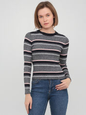 Акція на Джемпер жіночий H&M 0574109_тонк.біл.рож.смужка.товст.син XS Сірий (KZ2000001185742_KAY2000001185742) від Rozetka