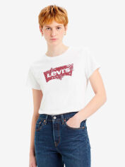 Акція на Футболка бавовняна жіноча Levi's 17369-2799 L Біла від Rozetka