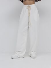 Акція на Спортивні штани жіночі Alisa Line Palazzo XXS-XS Молочні від Rozetka