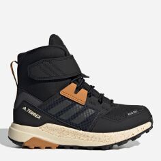 Акція на Підліткові зимові черевики для хлопчика Adidas Terrex Trailmaker High C.Rdy K FZ2611 40 Чорні від Rozetka