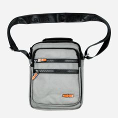 Акція на Сумка планшет через плече чоловіча тканинна середня Weatro ssch-kit-0100 Сіра від Rozetka