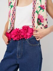 Акція на Пояс жіночий Zara 6538/563 80 см Рожевий від Rozetka